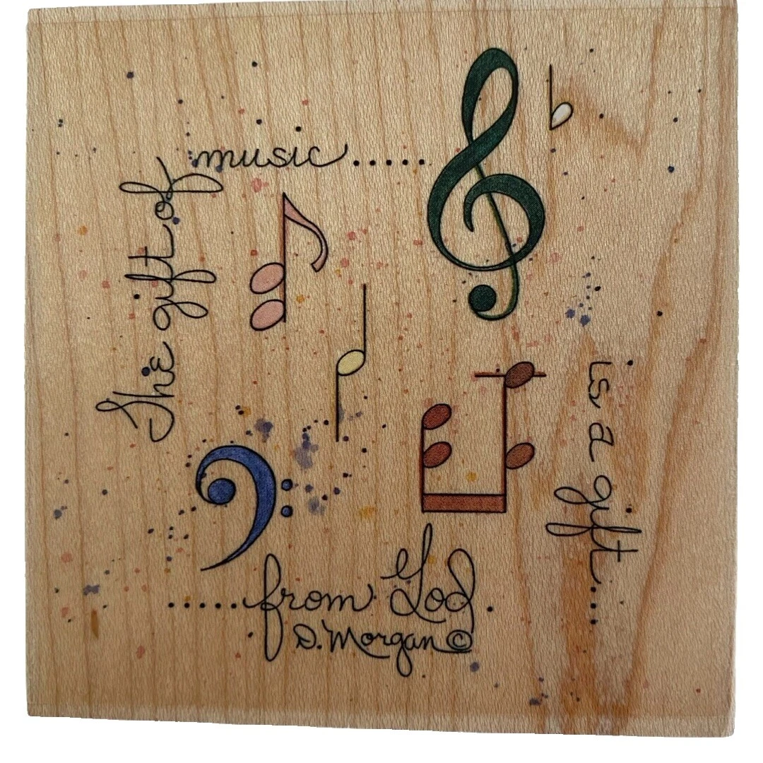 Music Rubber Craft Stamps Happen Stamps