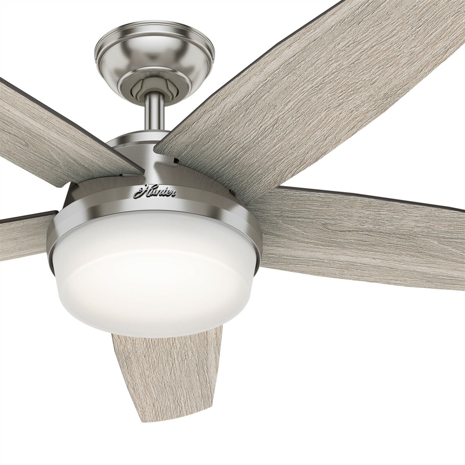 Hunter Fan 52 Inch Contemporary Brushed Nickel Ceiling Fan W