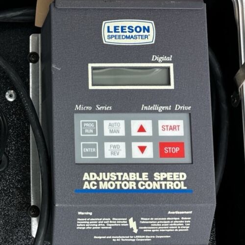 Leeson Speedmaster Adjustable Speed Drive AC Motor Controller 174961 mit Motor - Bild 6 von 8