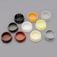 Dia 5mm-50mm Round Plastic Snap-on Hole Plugs Blanking End Caps Tube Multicolor
