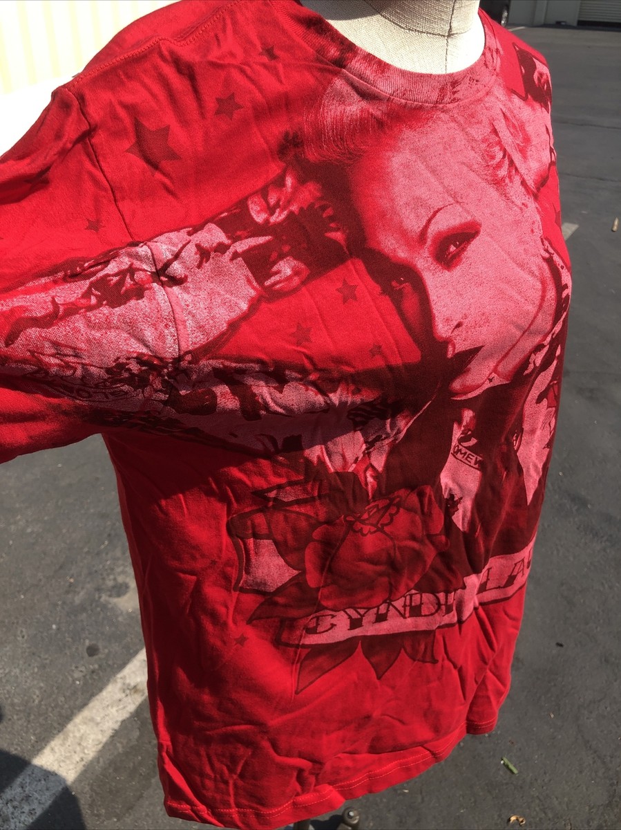 Cyndi Lauper Graphic Red Concert T Shirt XL 50
