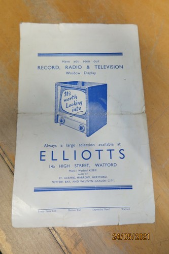 JOHNNY DANKWORTH - ORIGINAL CONCERT PROGRAMME - ODEON WATFORD 1954 - Picture 2 of 3
