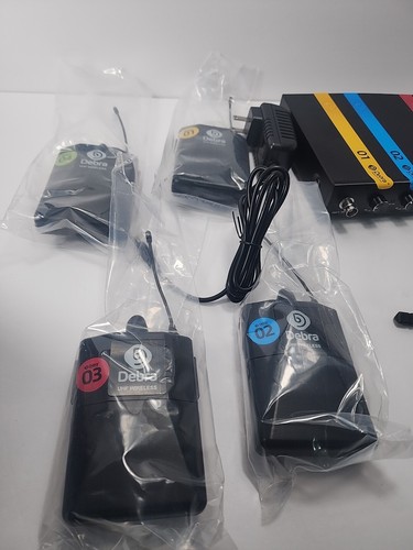 Debra AU 400 UHF 4 Wireless Microphone System-Missing Pieces- See Pictures - Picture 2 of 7