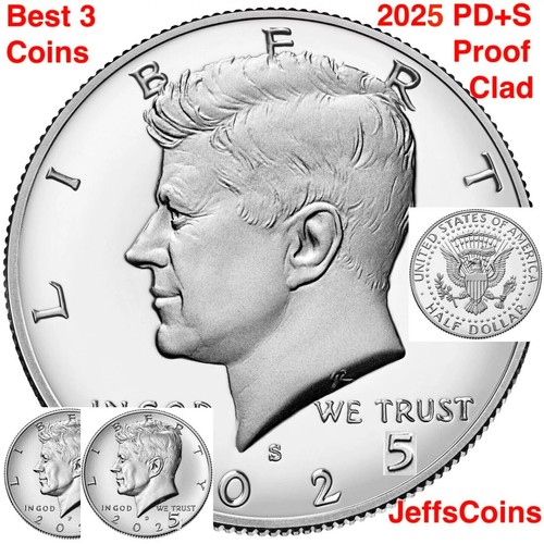Medio dólar P&D Kennedy PD 2025 EE. UU. como nuevo 50¢ sin circular revestido 2 bajo costo - Imagen 6 de 23