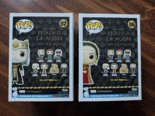 Funko Pop! House of the Dragon 06 Rhaenyra Targaryen Walmart 02 Viserys Set GOT - Picture 3 of 6