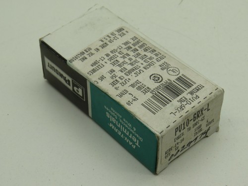 (paquete de 50) Conector terminal de anillo Panduit PV10-6RX-L 14-10 AWG, #6 tamaño de perno - Imagen 4 de 4