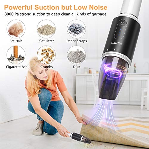 XREXS Handheld Vacuum Cordless, Portable Hand Held Car Vacuum Cleaner with High - Picture 2 of 6