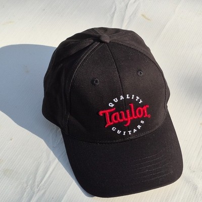 Taylor Guitars Hat Cap Baseball Strap Back Black Mens One Size