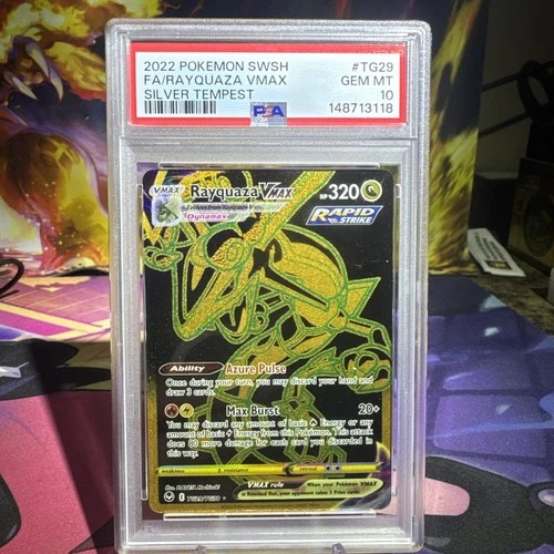 Rayquaza VMAX (Secret) TG29/TG30 Swsh12: Silver Tempest Trainer PSA 10