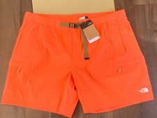 NWT Men's 2XL The North Face Class V 7" Belted Cargo Shorts Retro Orange XXL $65