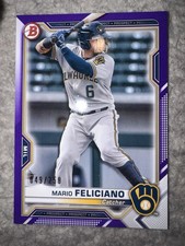 2021 Bowman - Prospects Mario Feliciano #BP-133 Purple Border /250 (RC)