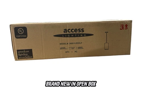 Access Lighting 29006-MBL Pilson XL Pendant, 1-Light 60 Watts, Matte Black - Picture 4 of 4