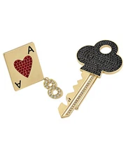 Swarovski Women's Optimal Black and White Swarovski Crystal Earrings 5461359