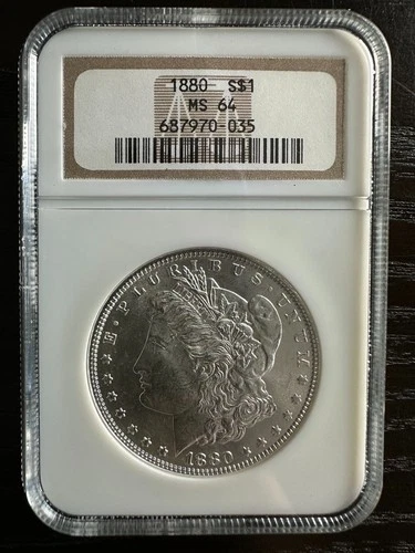 1880 Morgan Silver Dollar NGC MS64
