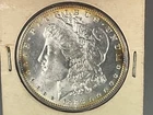 1886 Morgan Silver Dollar Choice BU Amazing Uncirculated Great Color Toned Toner