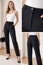 Vintage Chanel Boutique Black Pants Spring Summer 2005 Karl Lagerfeld