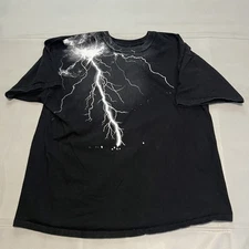 Y2K Tony Hawk Lightning T-Shirt Men Black Jesse Pinkman Breaking Bad Skate-XL-