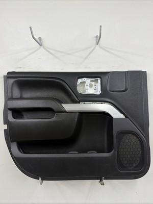 14-18 Chevy Silverado GMC Sierra Front Driver Power Door Panel OEM Black