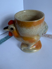 Vintage Chicken Shaped Lustreware Egg Cup - 1940/50s Novelty Crockery
