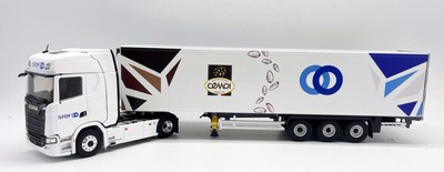 ELIGOR, SCANIA 770 S V8 4x2 with 3-axle fridge trailer - CEMOI - STEF, ech...