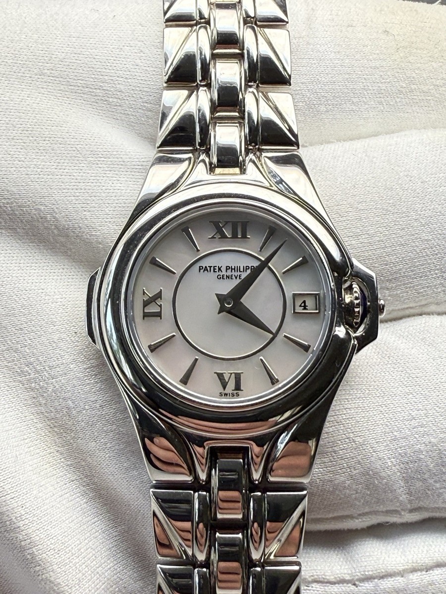 Patek Philippe Sculpture Ladies Watch Steel with Mother of