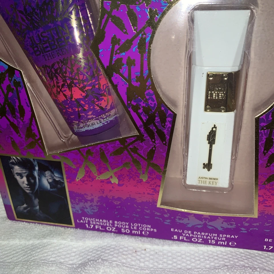 Justin Bieber The Key 3 Piece Gift Set Edp Spray Body Wash & Body Lotion. New - Image 4 of 4