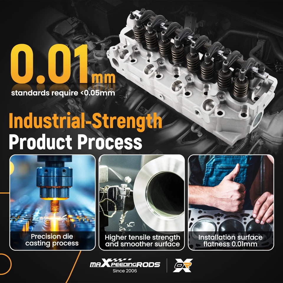 Culata 4D56/T diésel montada para Mitsubishi Pajero L200 1988-1995 Foto 4 de 4