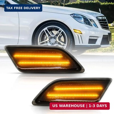 Bestview LED Side Marker Lights Compatible with 2012-2014 Mercedes Benz W204 LCI