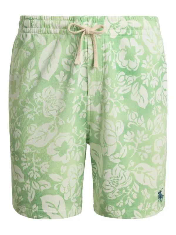 Polo Ralph Lauren Terry Floral Tropical Spa Terry Shorts Mens XXL Green NWT $125