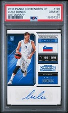 2018 CONTENDERS DRAFT PICKS AUTO #126 LUKA DONCIC ROOKIE RC PSA 10