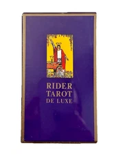 Rider Waite Tarot De Luxe Real Gilded Gold Edged Card Deck RARE New, Sealed