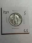 1929 S Standing Liberty Silver Quarter Dollar AU Nice Luster