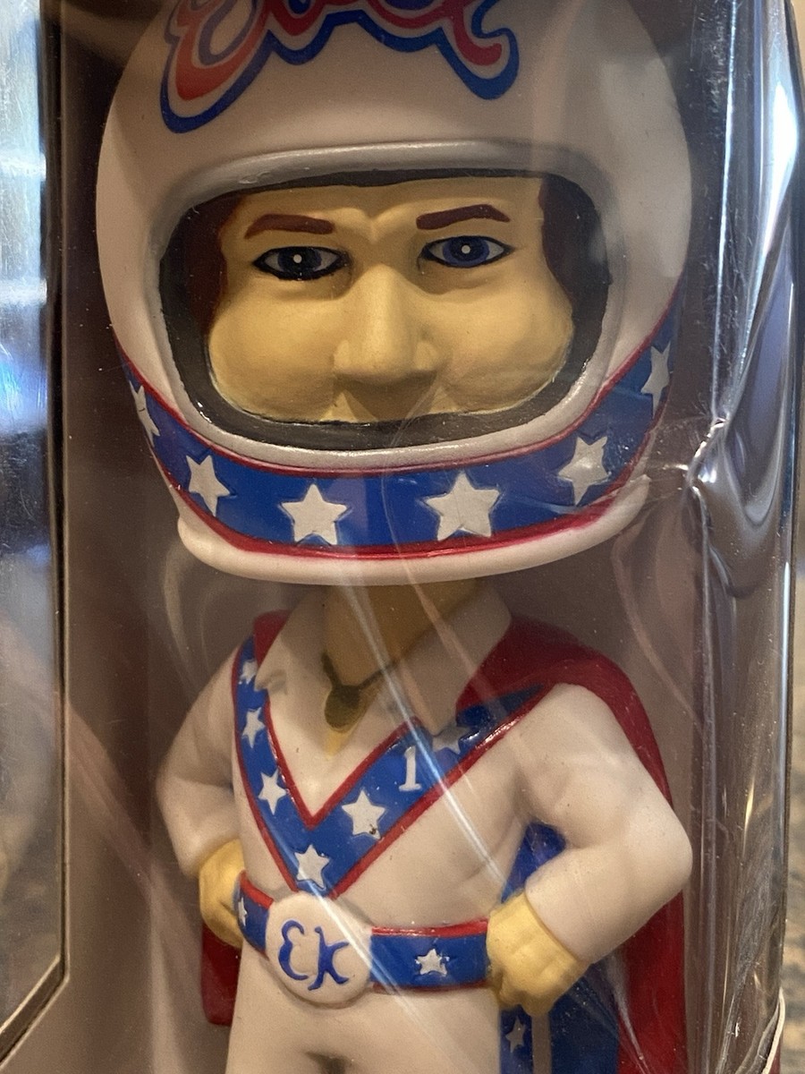 RARE NEW NOS VINTAGE EVEL KNIEVEL FUNKO WACKY WOBBLER 2001