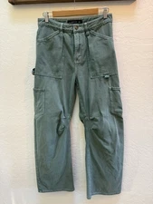 Lioness Vice Green Wmns Designer Jeans Size Small