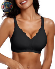 Women Seamless Jelly Bras No Underwire Supportive Wireless Push up Full Coverage