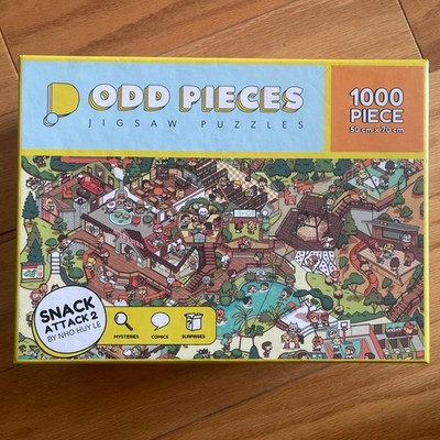 Odd Pieces Puzzle 1000 Pieces Snack Attack 