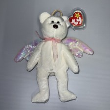 TY Beanie Babies Halo Angel Yellow Bear DOB August 31, 1998 New Tag Vintage Rare