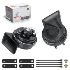 SEINECA Car Horn 12V Loud Dual-Tone Electric Snail Horn Kit Universal Fit 65292