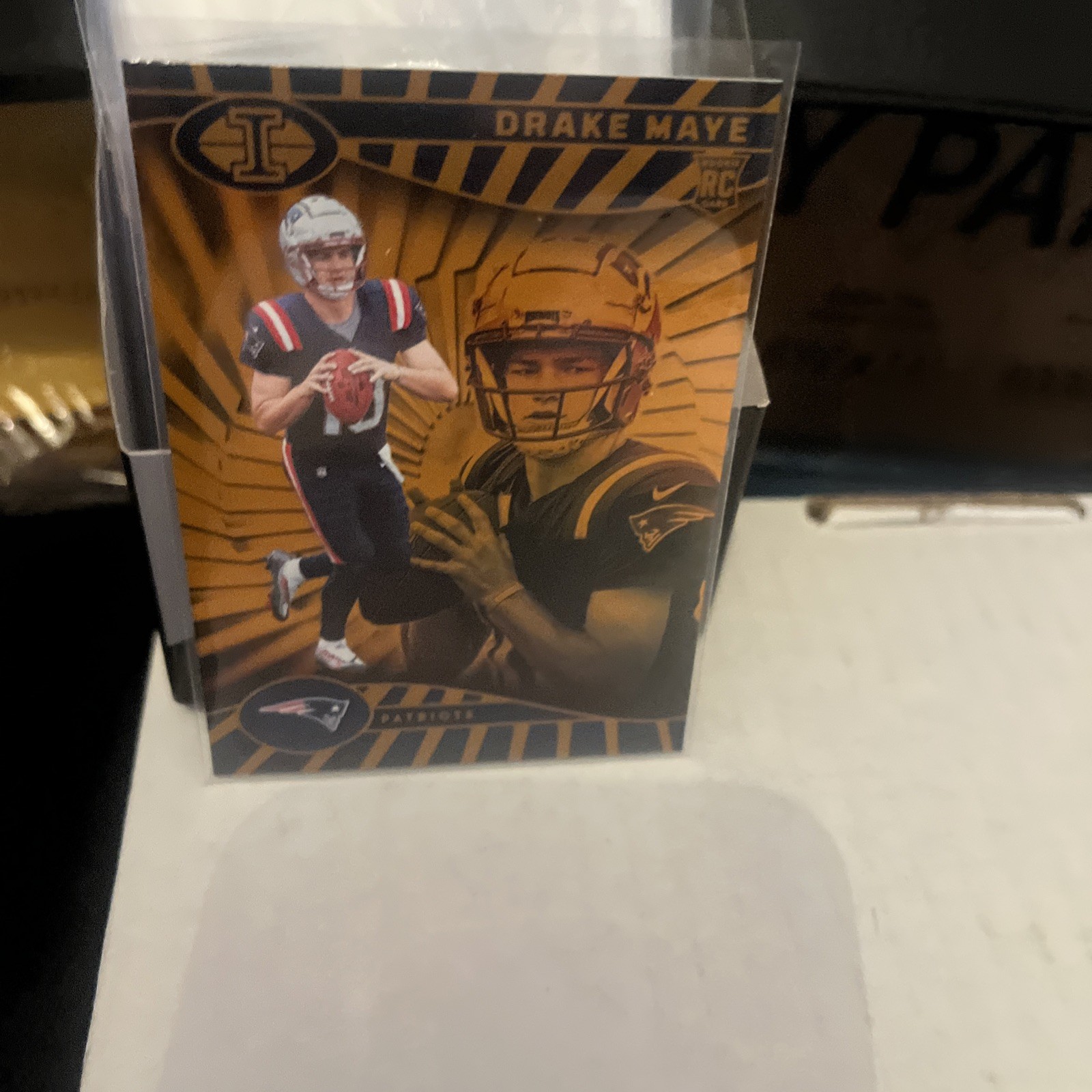 2024 Panini Illusions - Drake Maye #59 Trophy Collection Orange (RC)