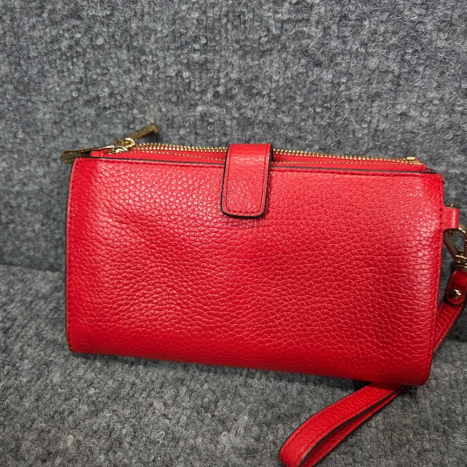 Michael Kors Riley Backpack Pebble Leather Dark Sangria & Wallet Retail $498 - Image 3 of 4