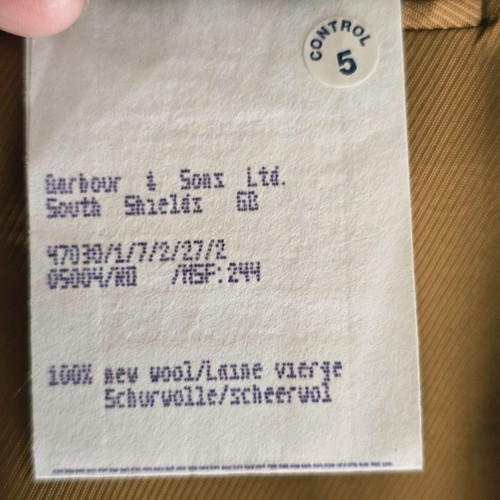 Barbour Blazer Uomo 44R Marrone Verde Finestra Tweed Lana Cappotto Sportivo Giacca - Foto 19 di 24