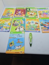 LOT Leap Frog Tag Reader Stylus Pen  9 Books Set Bundle A6 Tested 