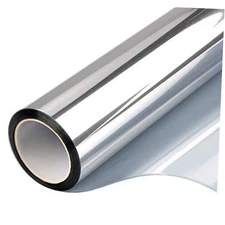 Window Privacy Film One Way Daytime Mirror Tint 17.7 Inch x 7.8 Feet Silver