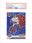 TOM BRADY 2021 MOSAIC SUPER BOWL MVPS NO HUDDLE BLUE PRIZM /75 PSA 10 Q0653