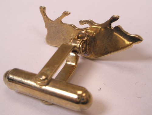 Bull Steer pbr Animal SINGLE Vintage Cuff Link replacement lost/broken zq34 - Picture 5 of 5