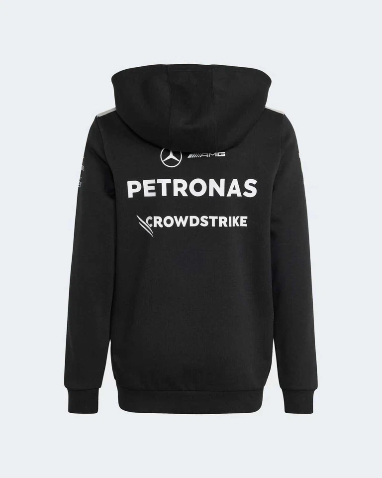 Adidas Mercedes AMG Petronas F1 2025 Team Hoodie Pullover Black Formula 1 - Bild 2 von 4