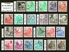 DDR  Mi-Nr. 405 - 422 Wz. 2XI / 2 XII - Neudruck 1957  (5-Jahrplan)