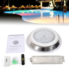 54W RGB LED Swimming Pool Light Underwater SPA Waterproof Lamp W/ Remote Control