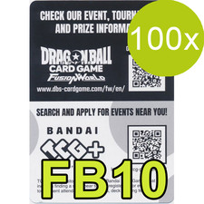 Dragon Ball Super Fusion World FB10 CROSS FORCE Código 100x Código Rápido