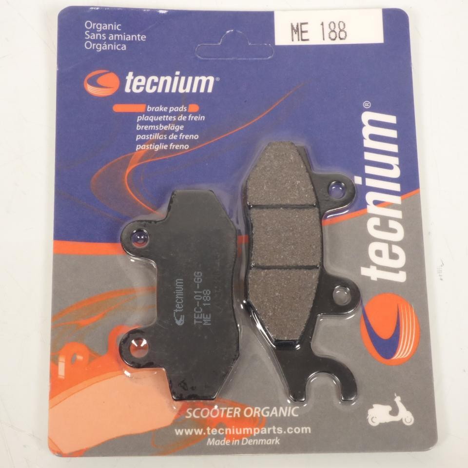 Plaquette de frein Tecnium en métal fritté haute friction pour scooter Kymco Dink 125